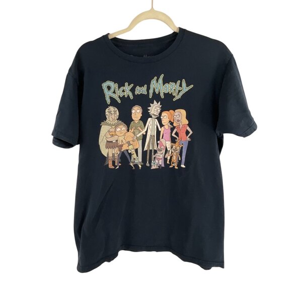 Rick And Morty Graphic T-Shirt Ripple Junction Adult Swim Cotton Blend L Retro - Picture 10 of 10